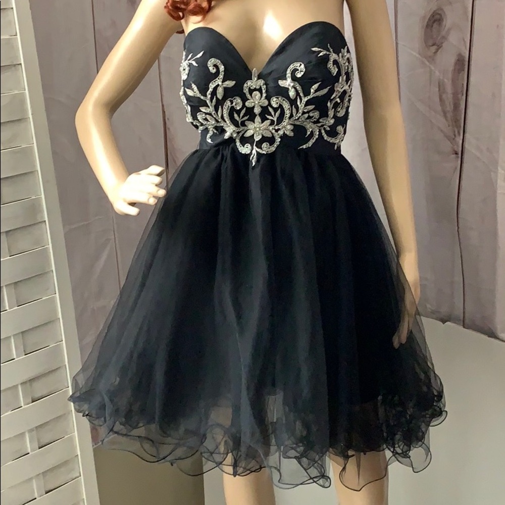 Short Black Prom Dress FIESTA